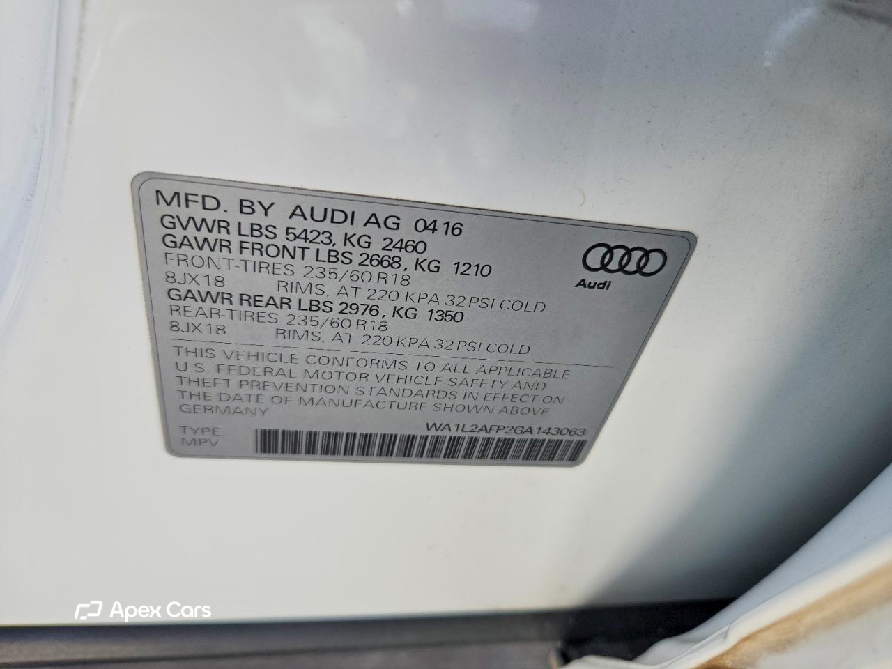 Audi Q5 2016