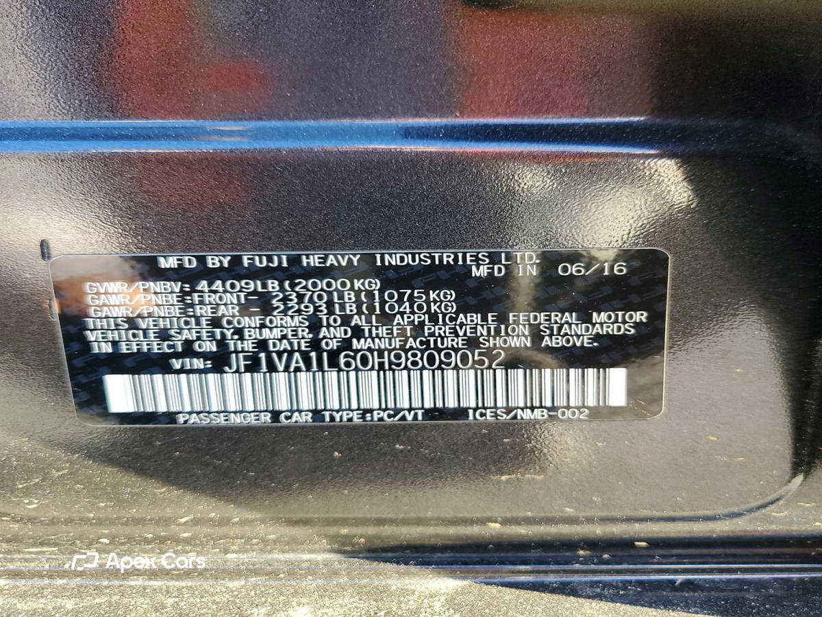 Subaru WRX 2017