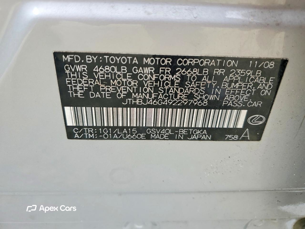 Lexus ES 2009