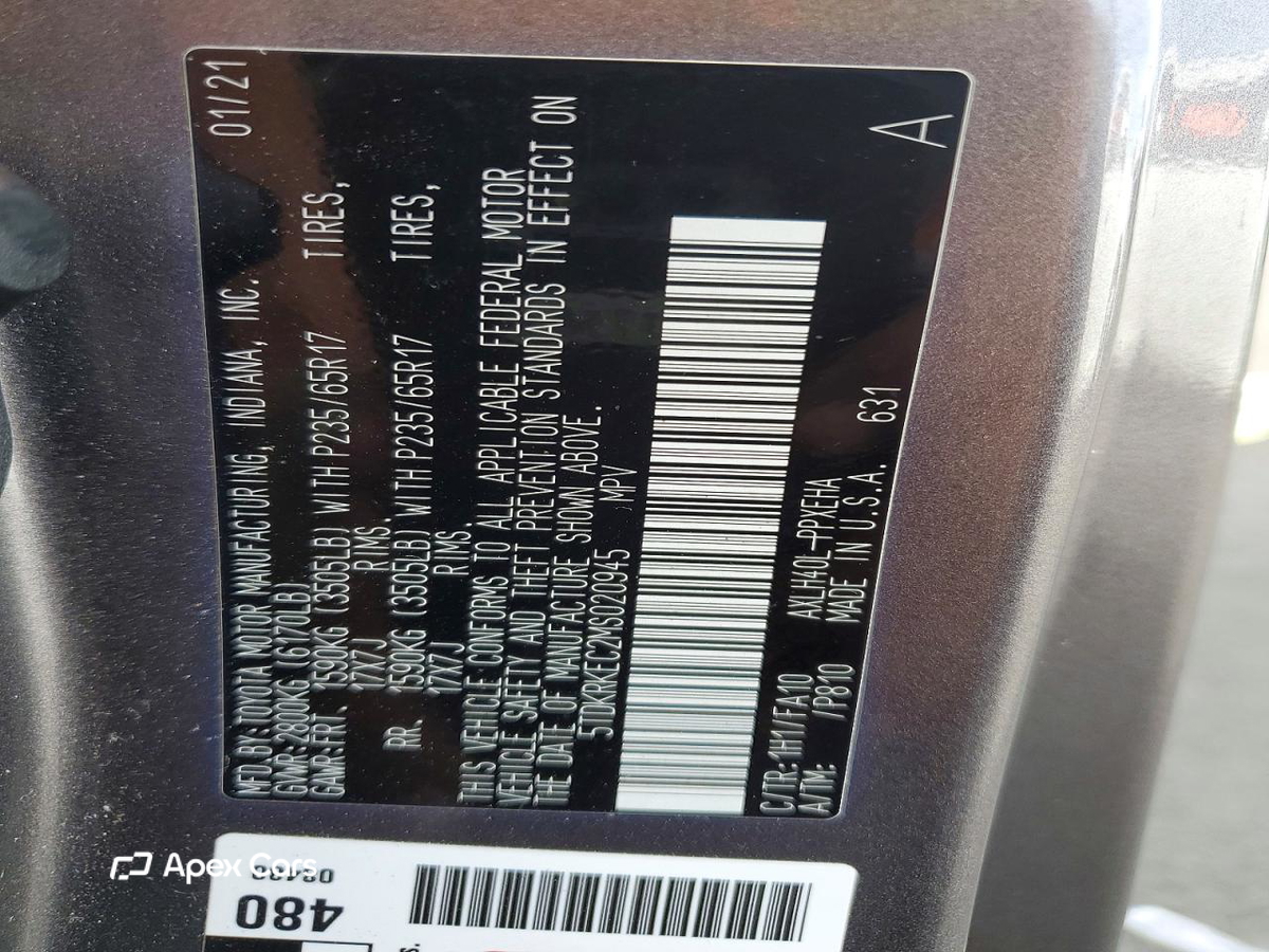 Toyota Sienna 2021