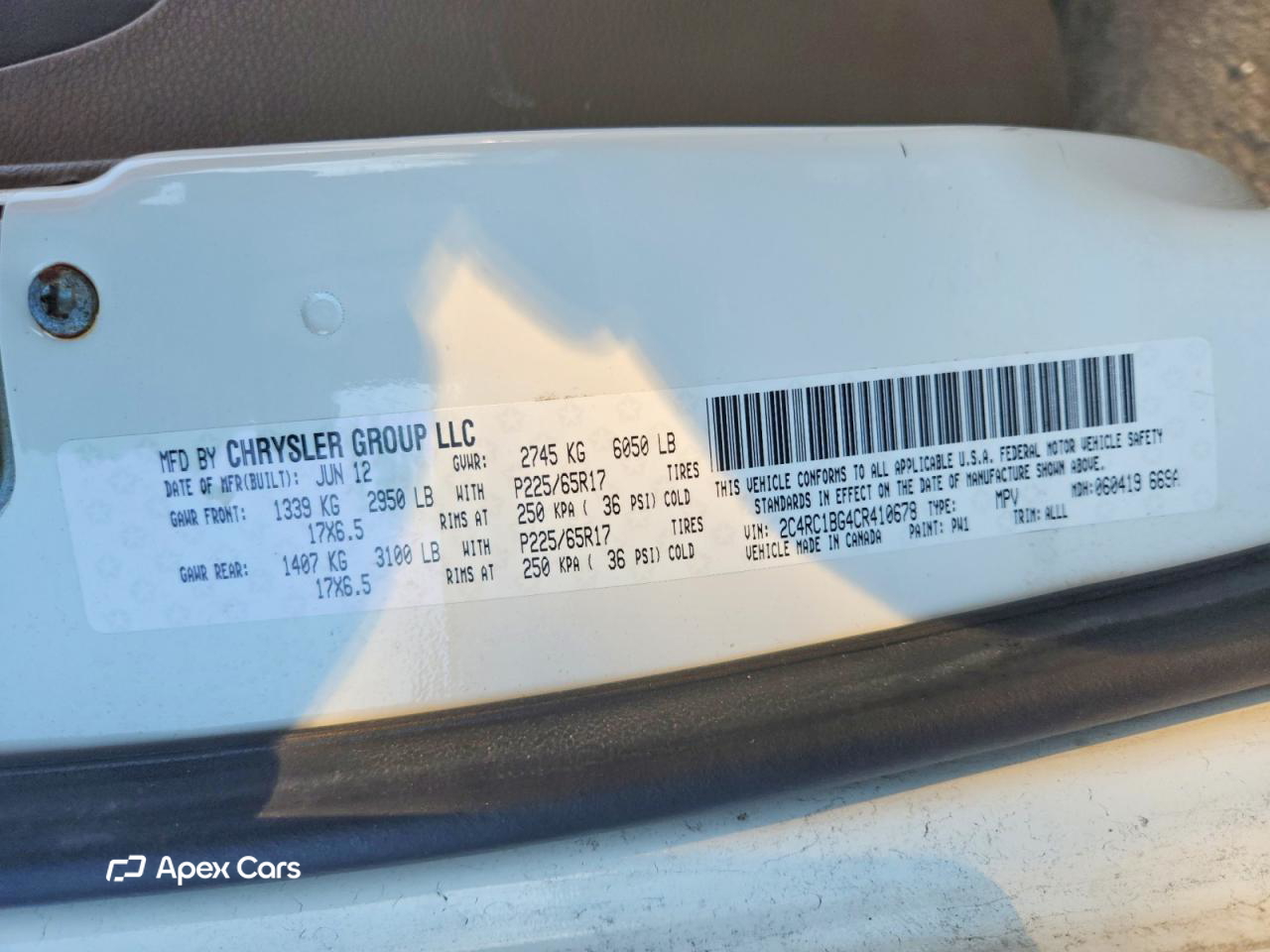 Chrysler Voyager 2012