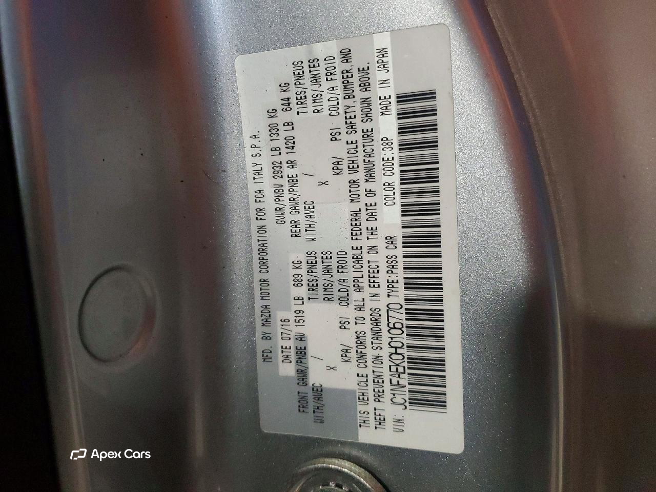 Fiat 124 Spider 2017