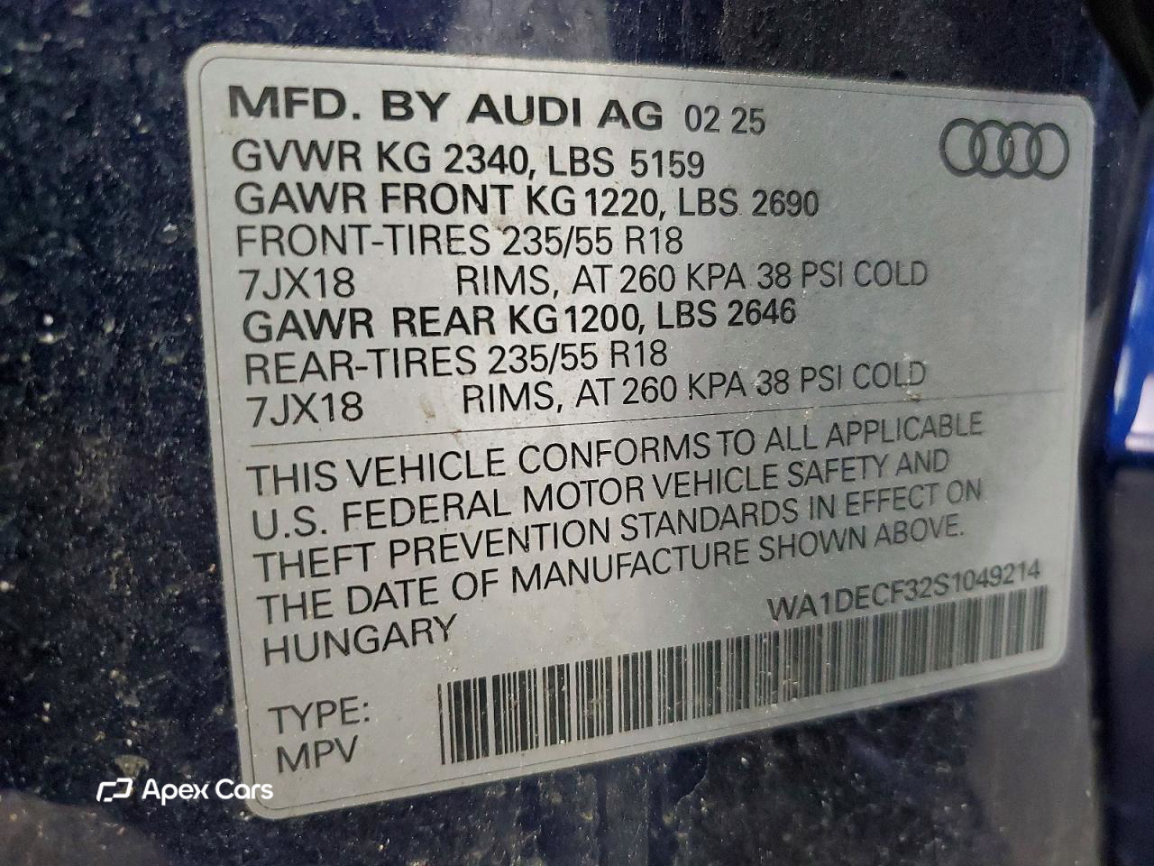 Audi Q3 2025