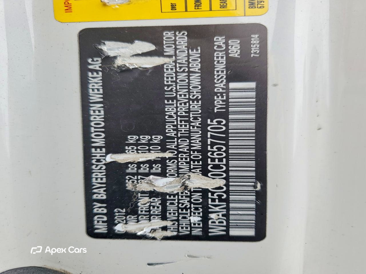 BMW Series 3 2012