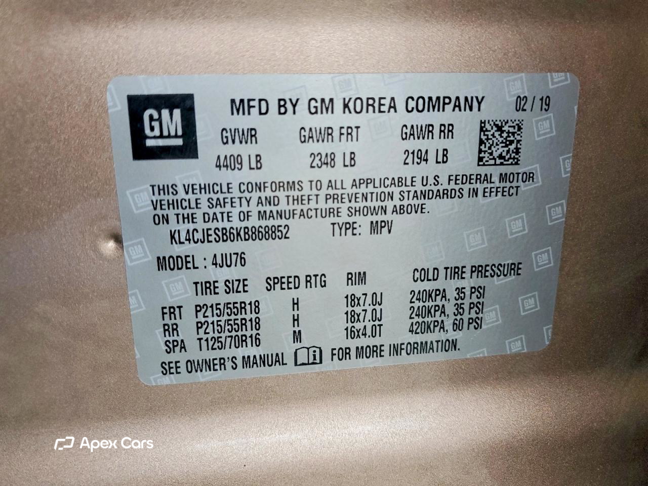 Buick Encore 2019