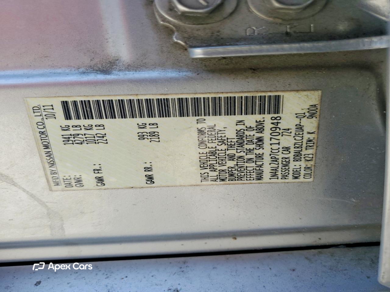 Nissan Altima 2012