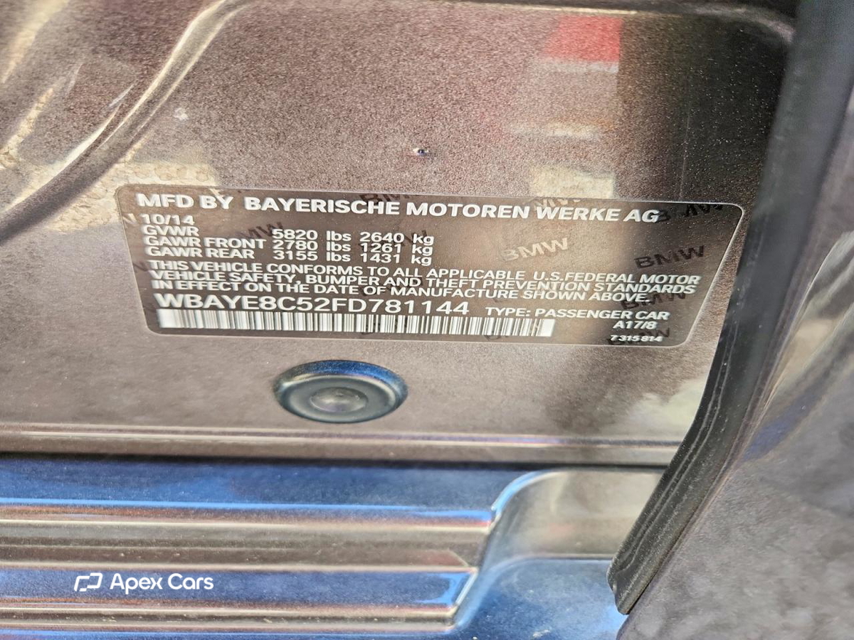 BMW Series 7 2015