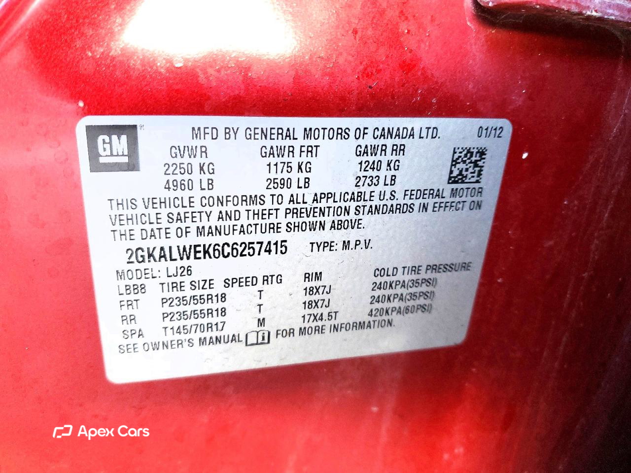 GMC Terrain 2012