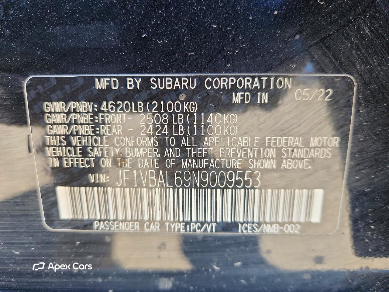 Subaru WRX 2022