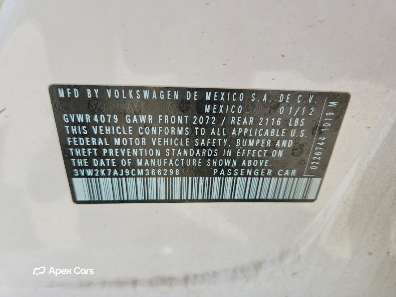 Volkswagen Jetta 2012