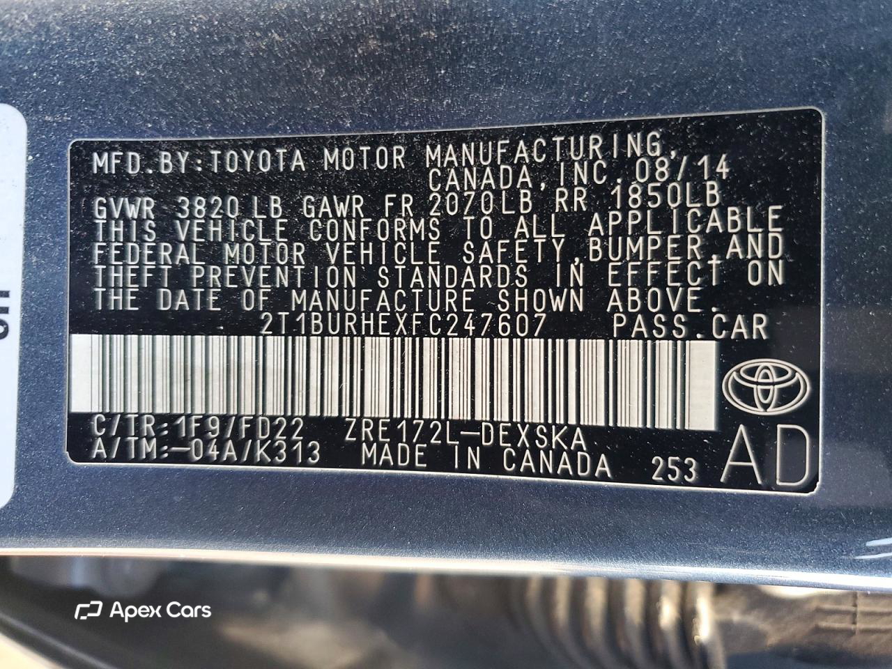 Toyota Corolla 2015