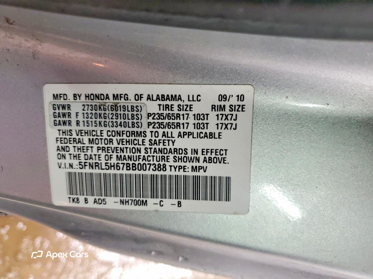 Honda Odyssey 2011