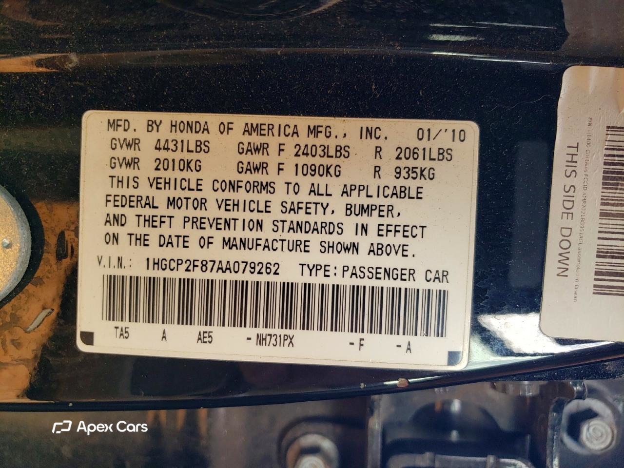 Honda Accord 2010