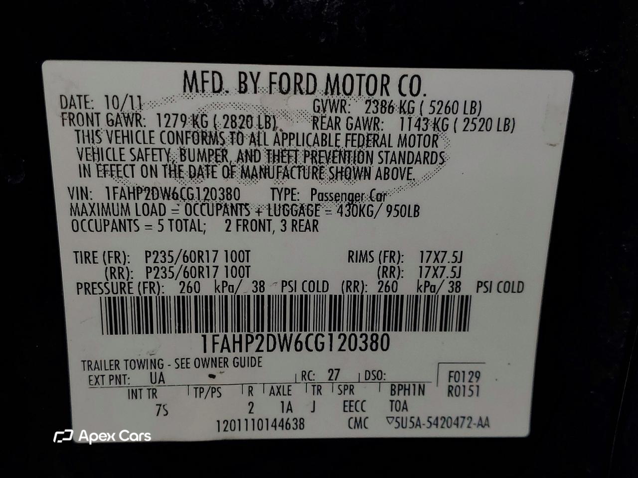 Ford Taurus 2012
