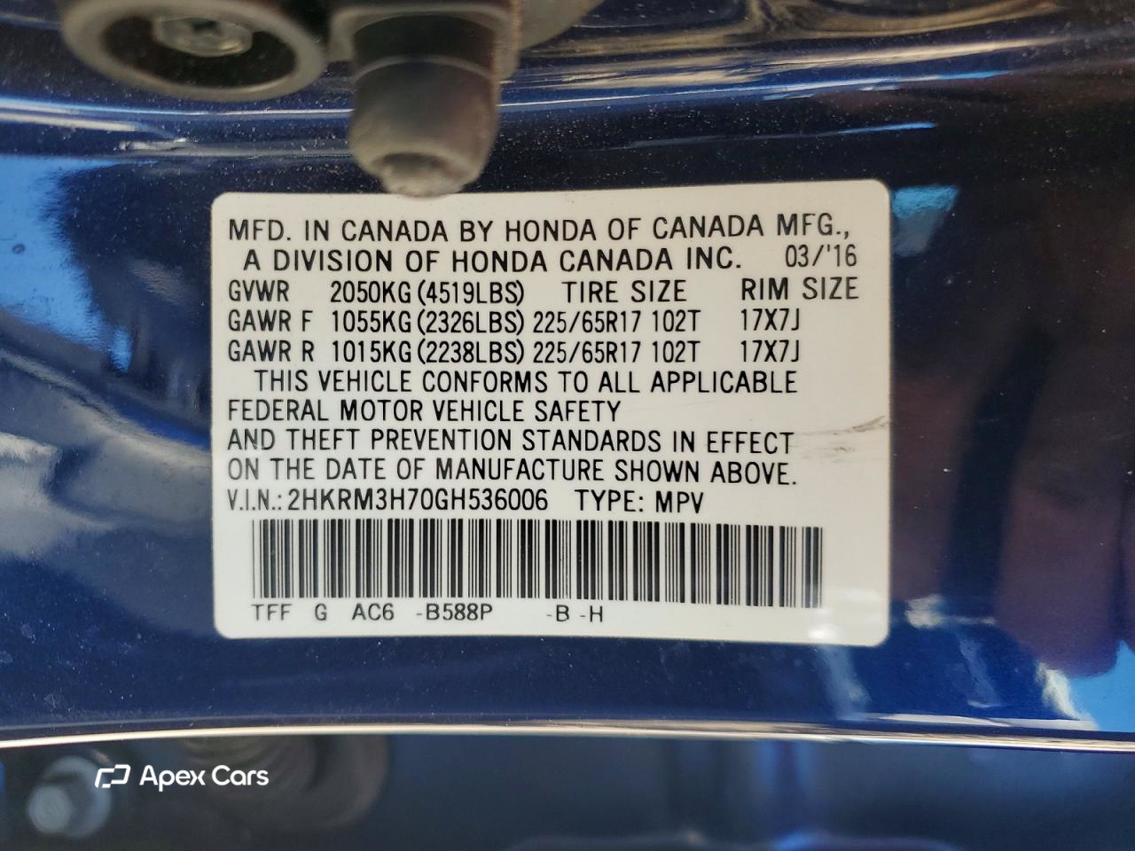 Honda CR-V 2016