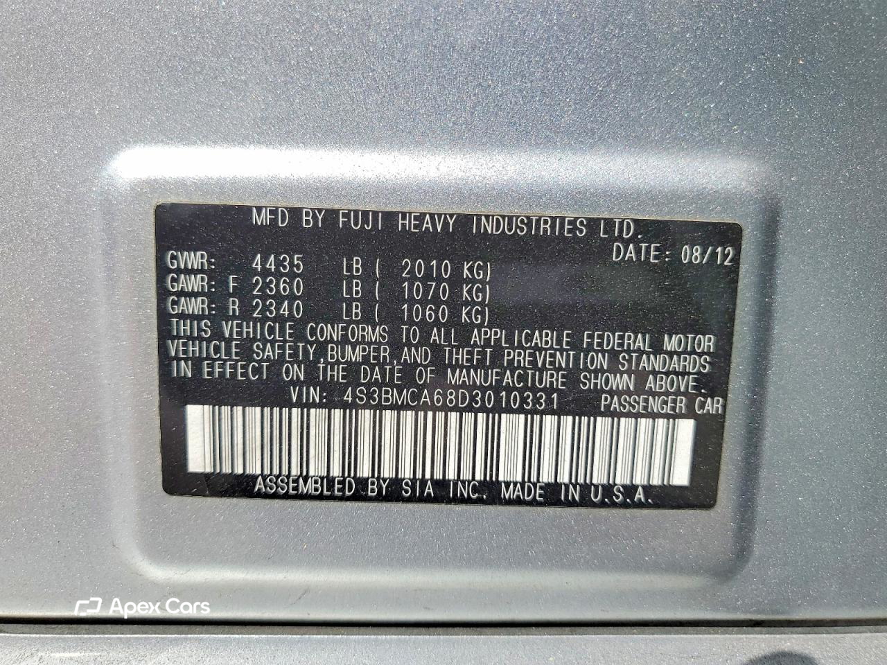 Subaru Legacy 2013