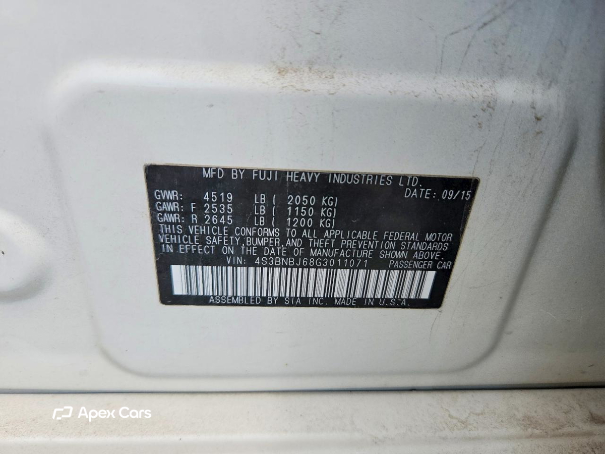 Subaru Legacy 2016