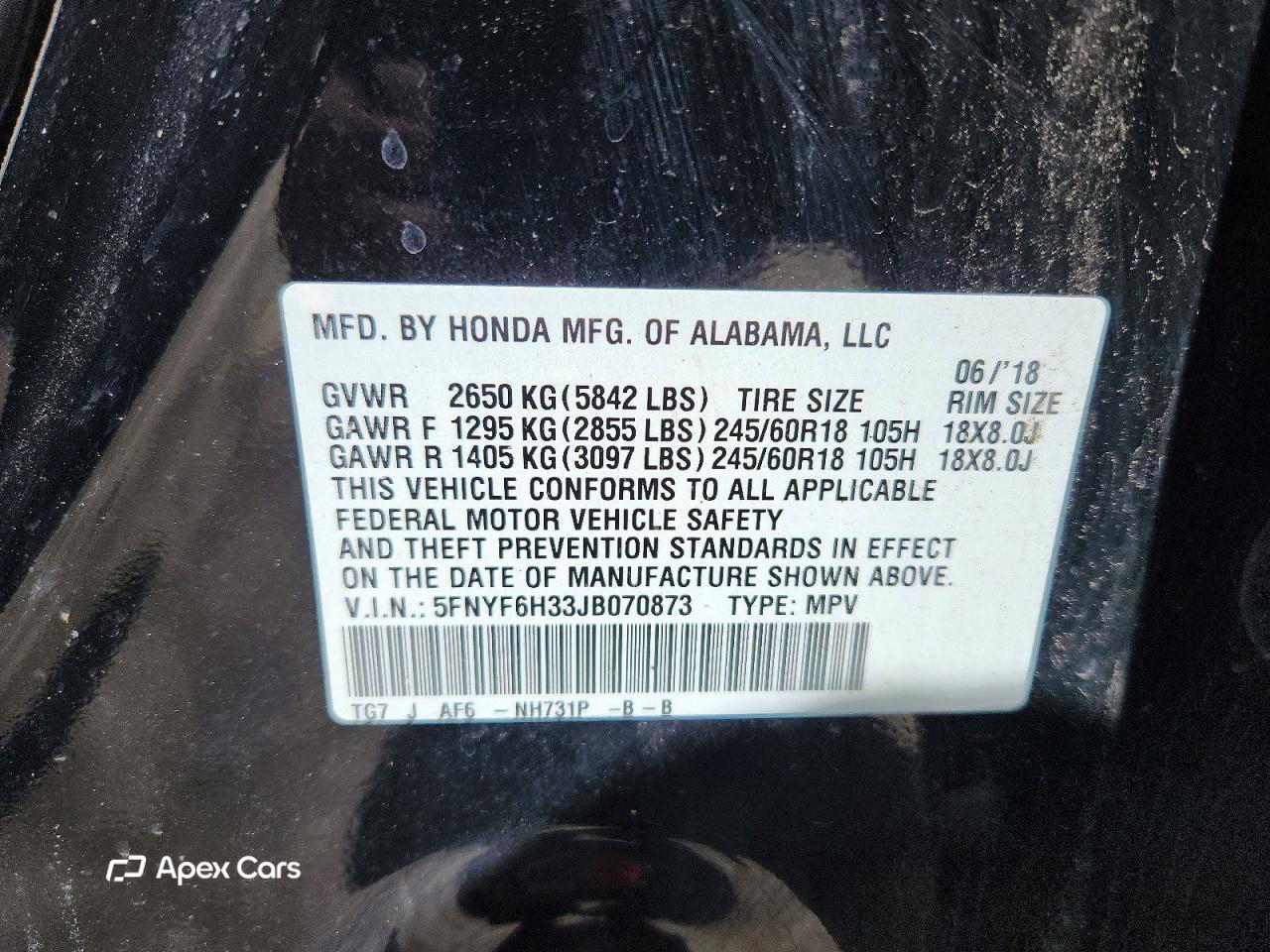 Honda Pilot 2018