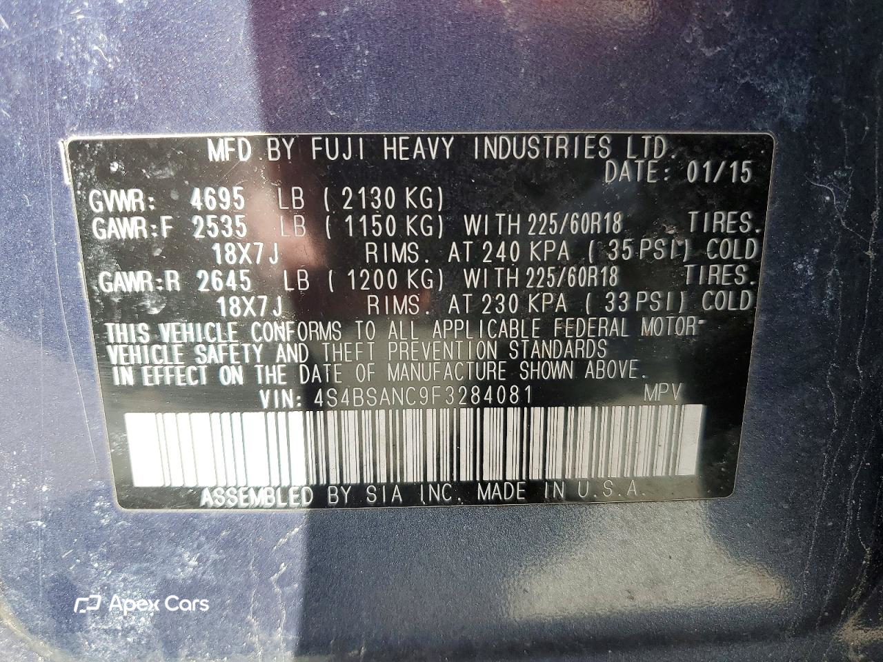 Subaru Outback 2015