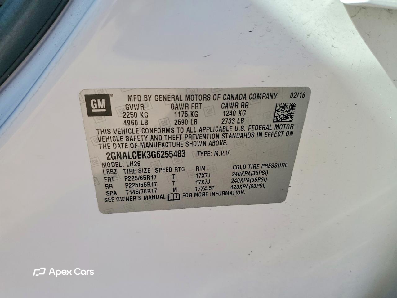 Chevrolet Equinox 2016