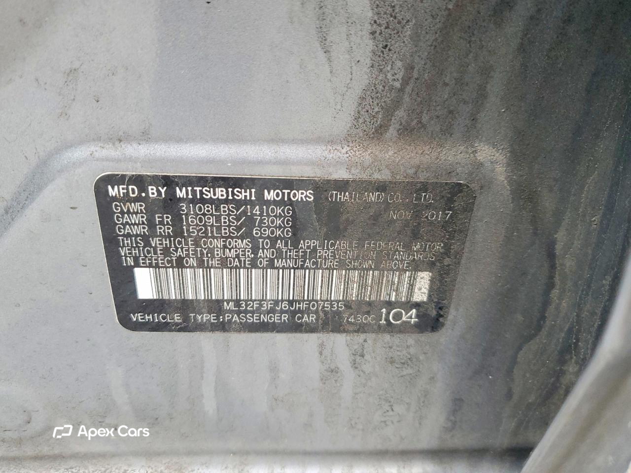 Mitsubishi Mirage 2018