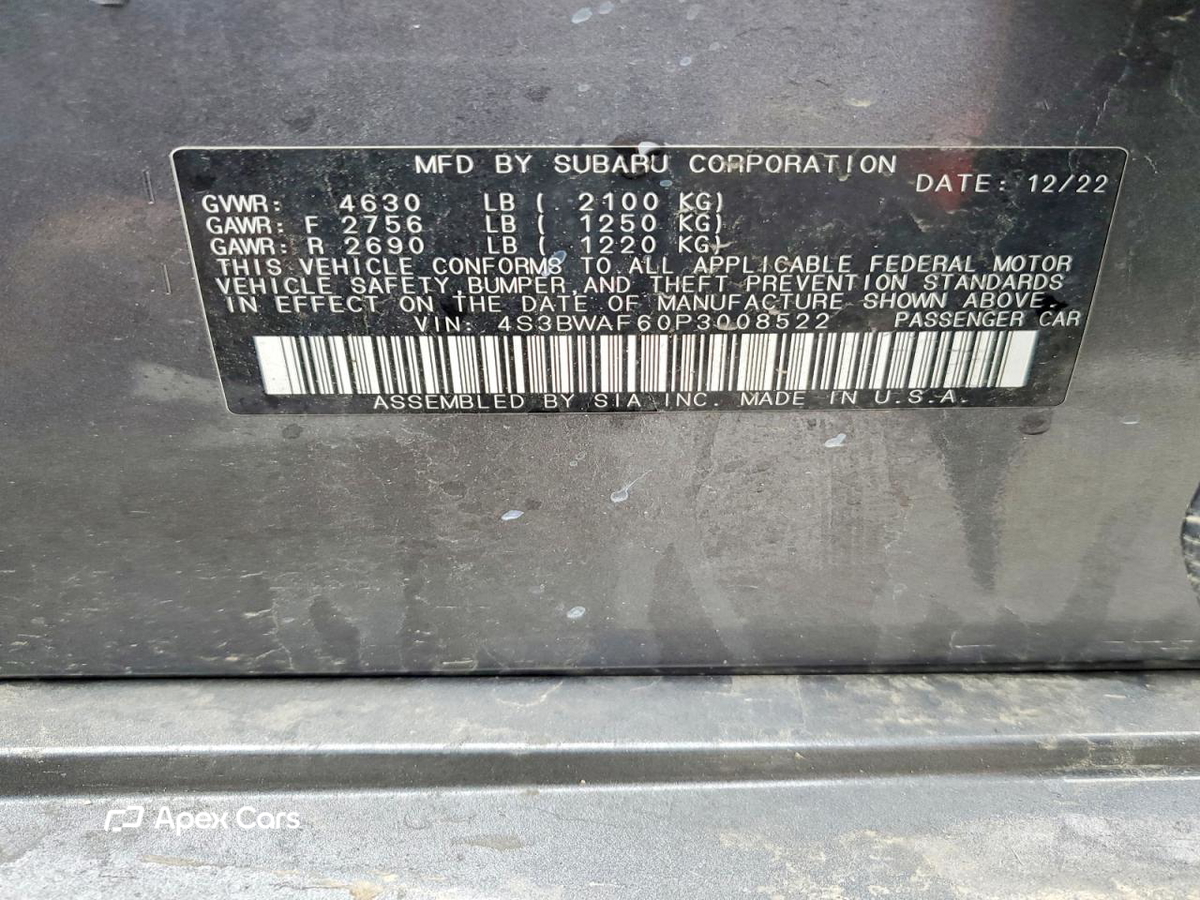 Subaru Legacy 2023