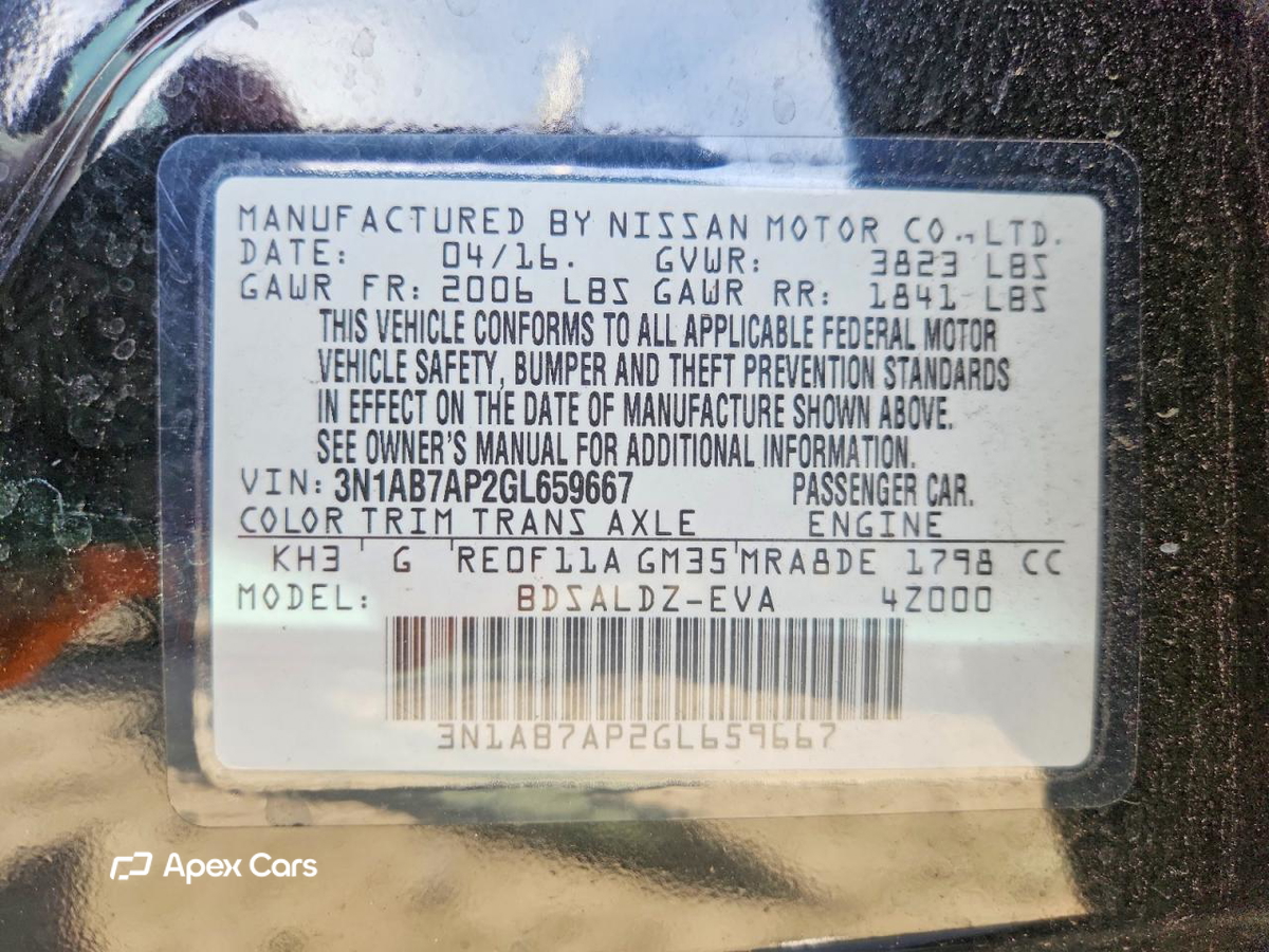 Nissan Sentra 2016