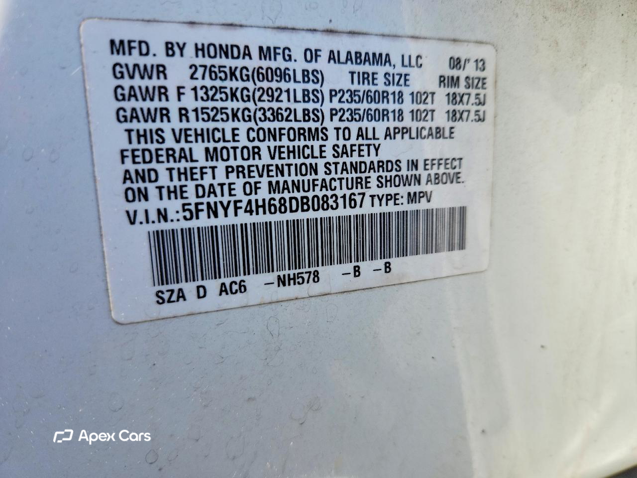 Honda Pilot 2013