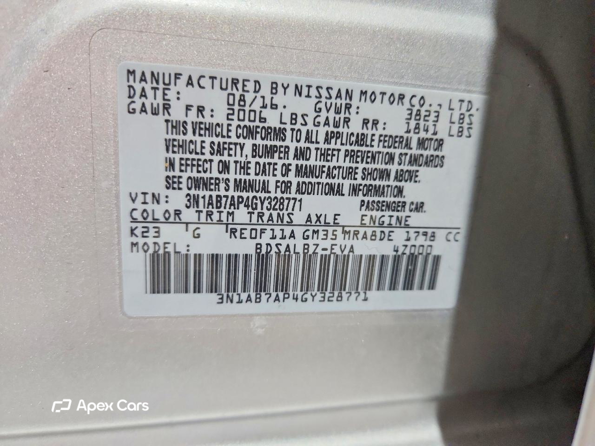 Nissan Sentra 2016
