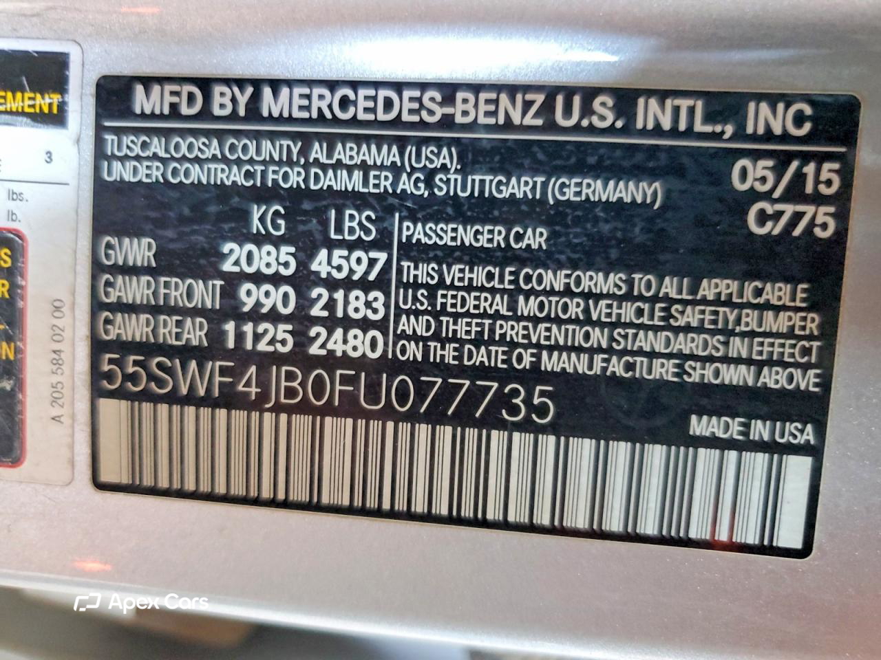 Mercedes-Benz C-klasse 2015