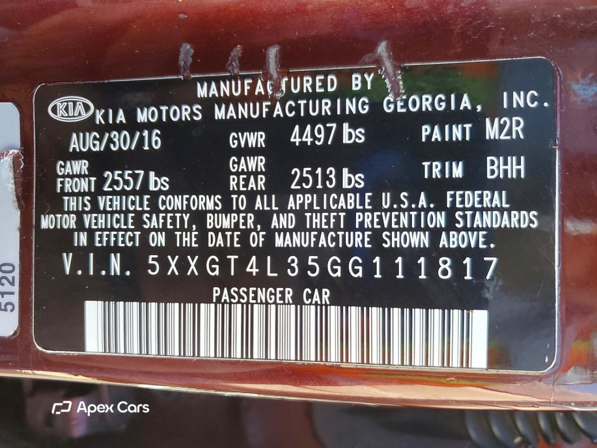 Kia Optima 2016