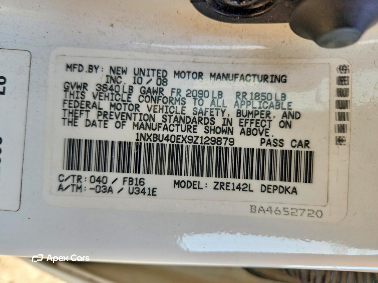 Toyota Corolla 2009