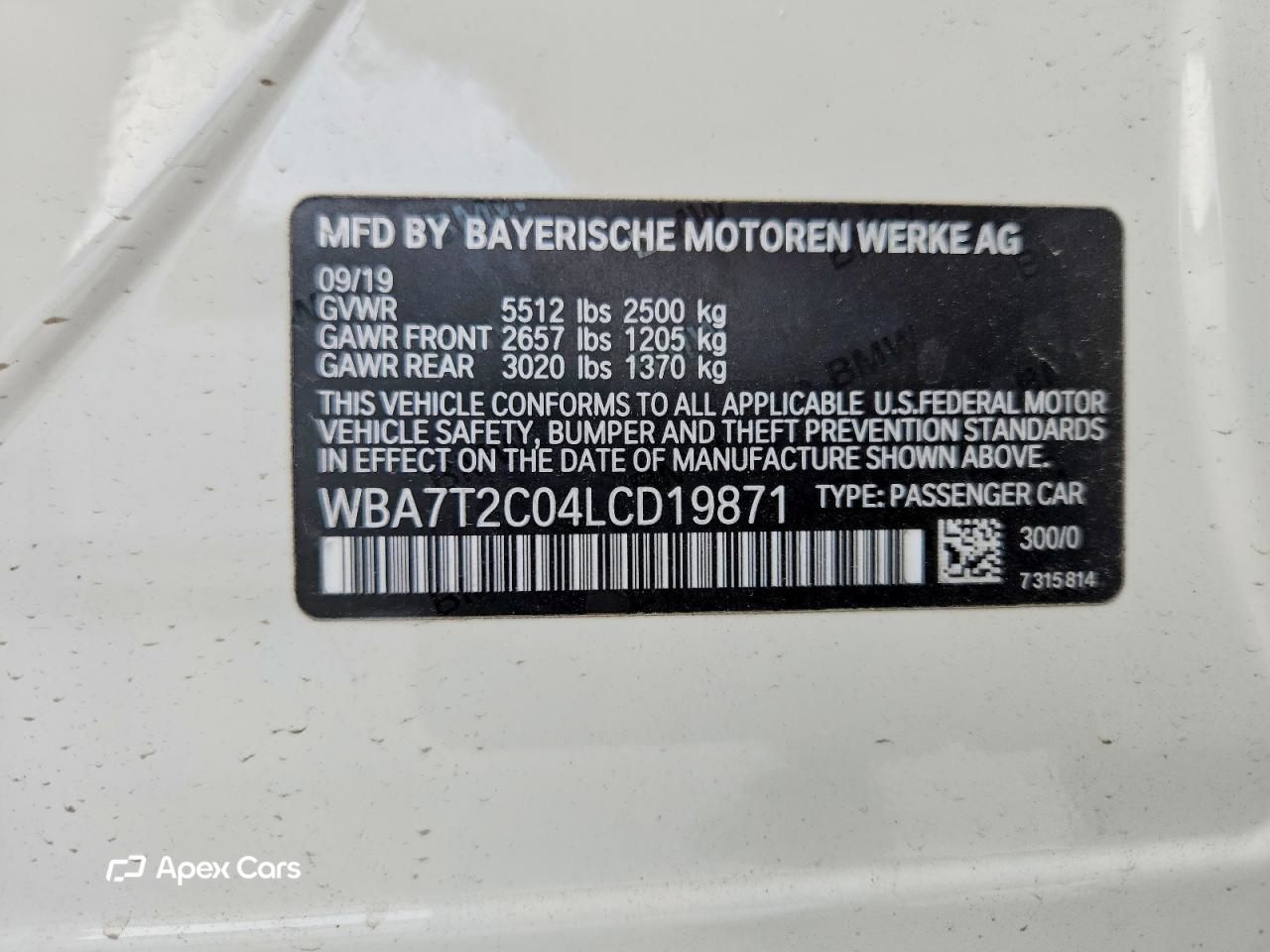 BMW Series 7 2020