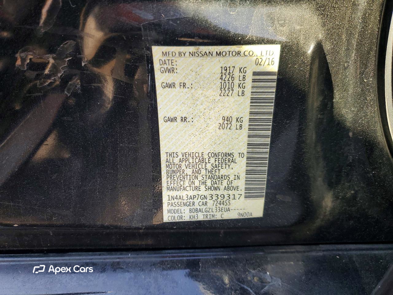 Nissan Altima 2016