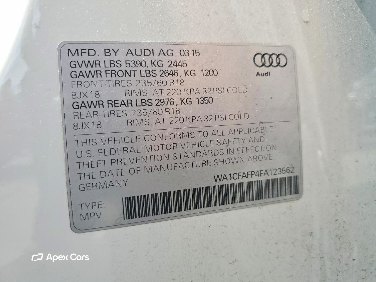 Audi Q5 2015