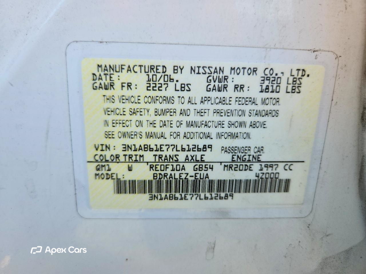 Nissan Sentra 2007
