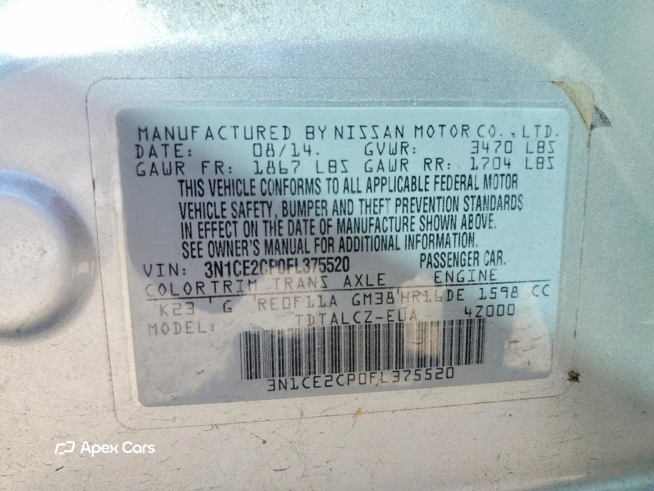 Nissan Versa 2015