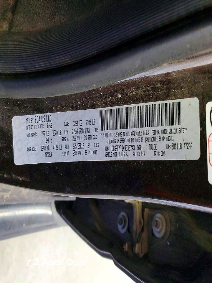 RAM 1500 2019