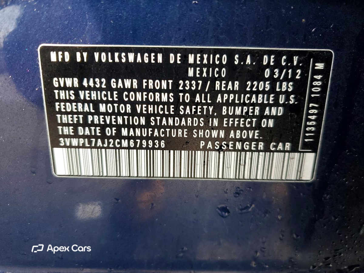 Volkswagen Jetta 2012