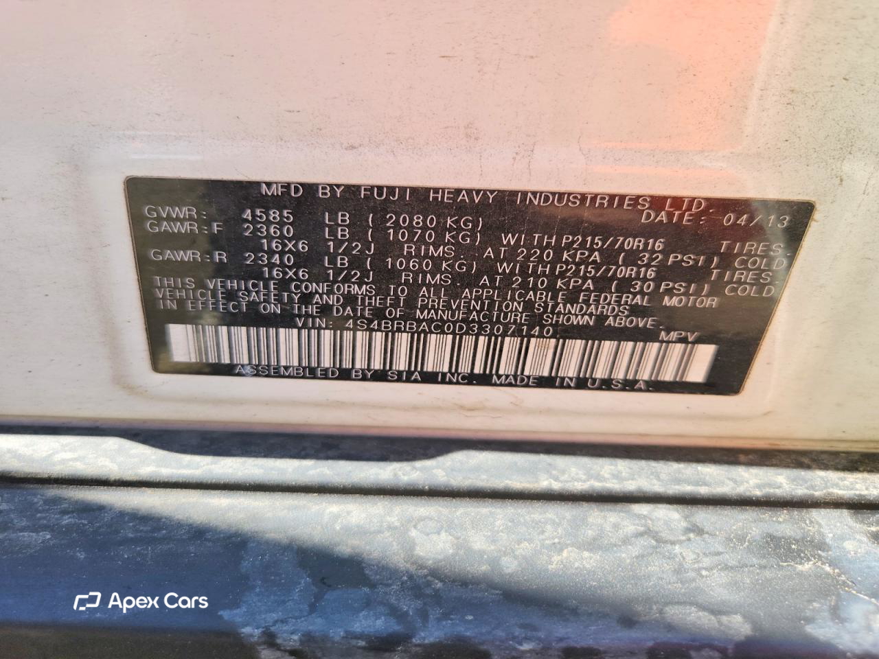 Subaru Outback 2013
