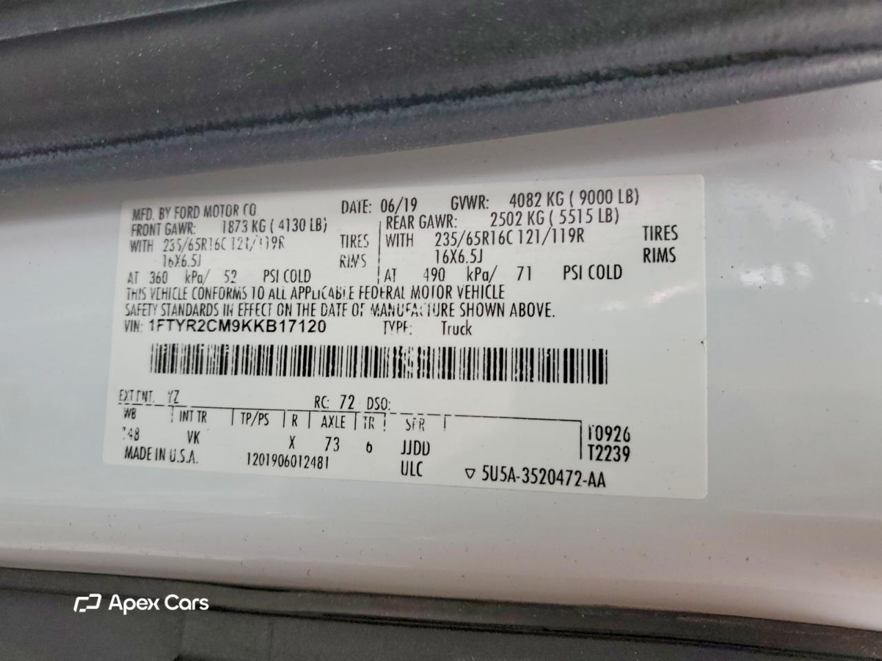 Ford Transit 2019