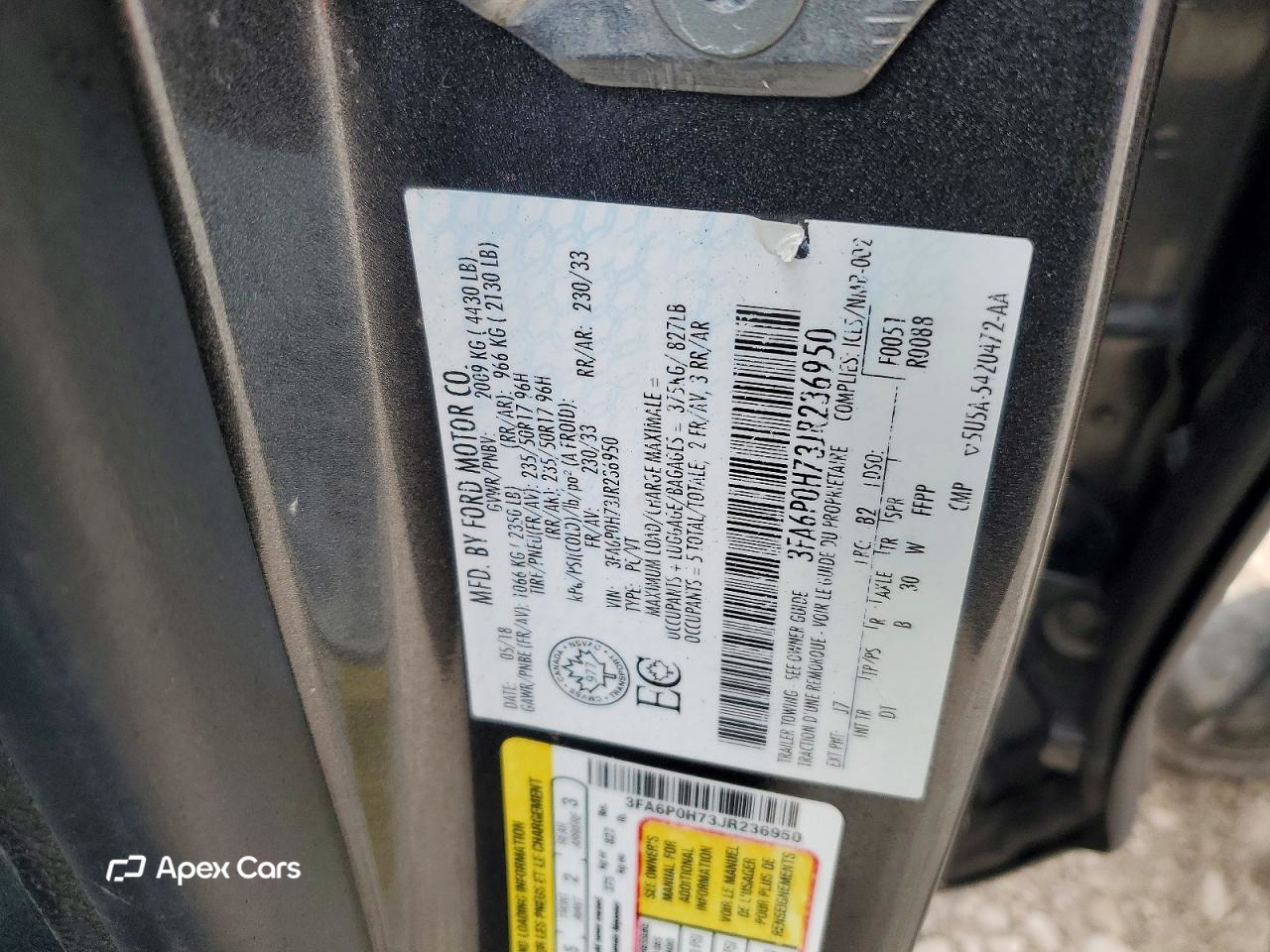 Ford Fusion 2018