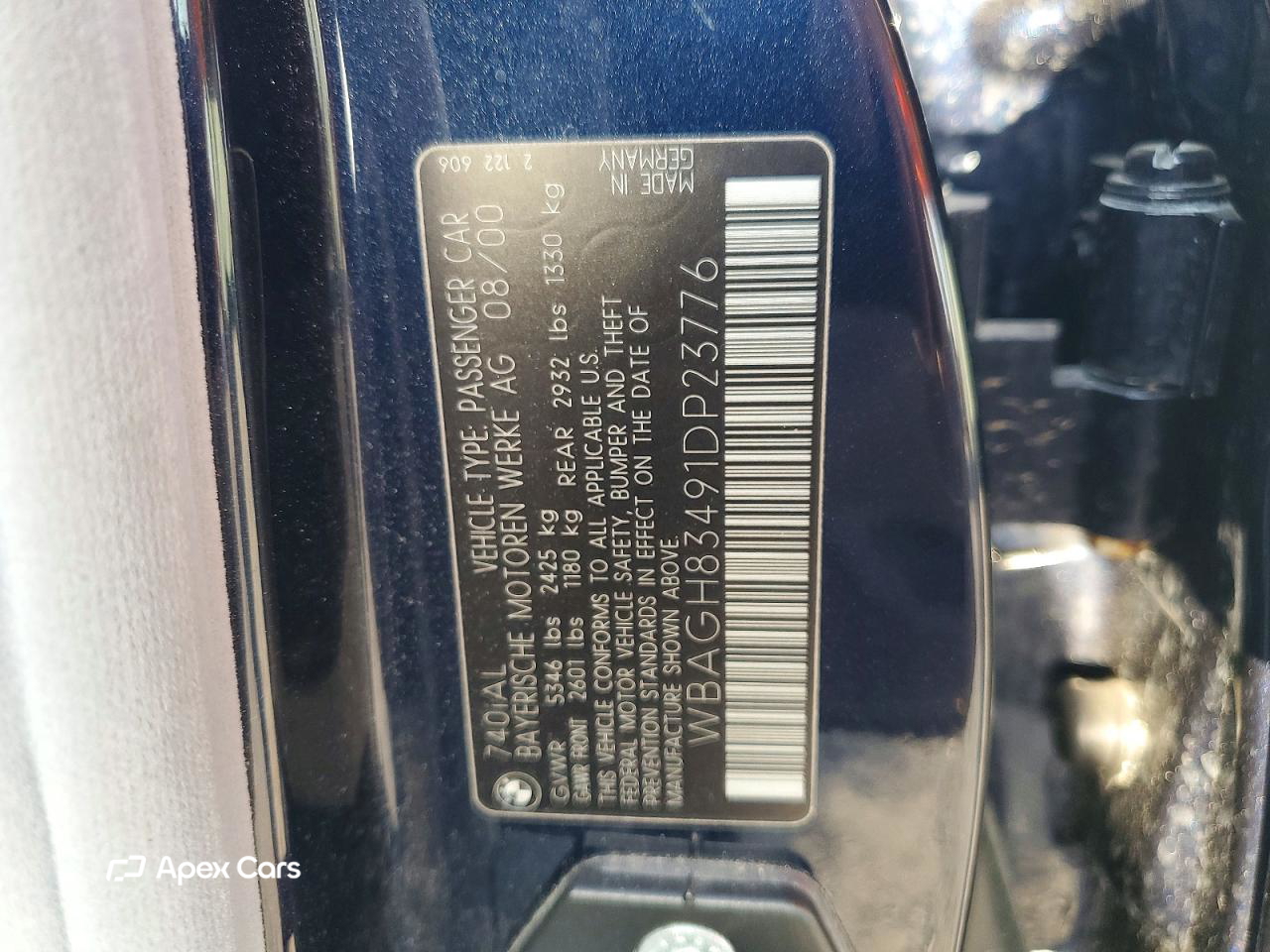 BMW Series 7 2001