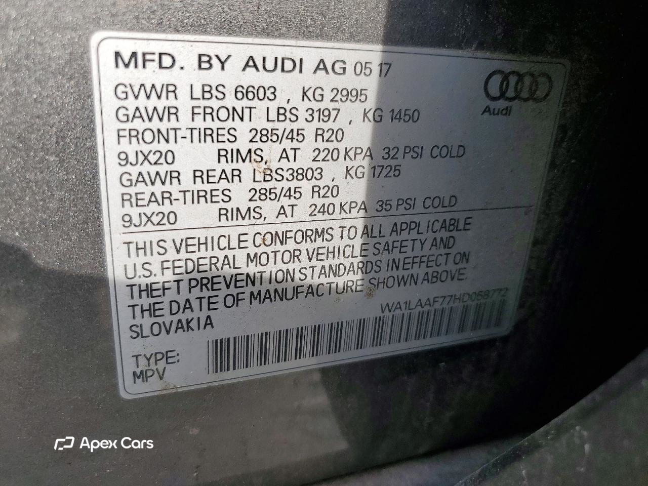 Audi Q7 2017