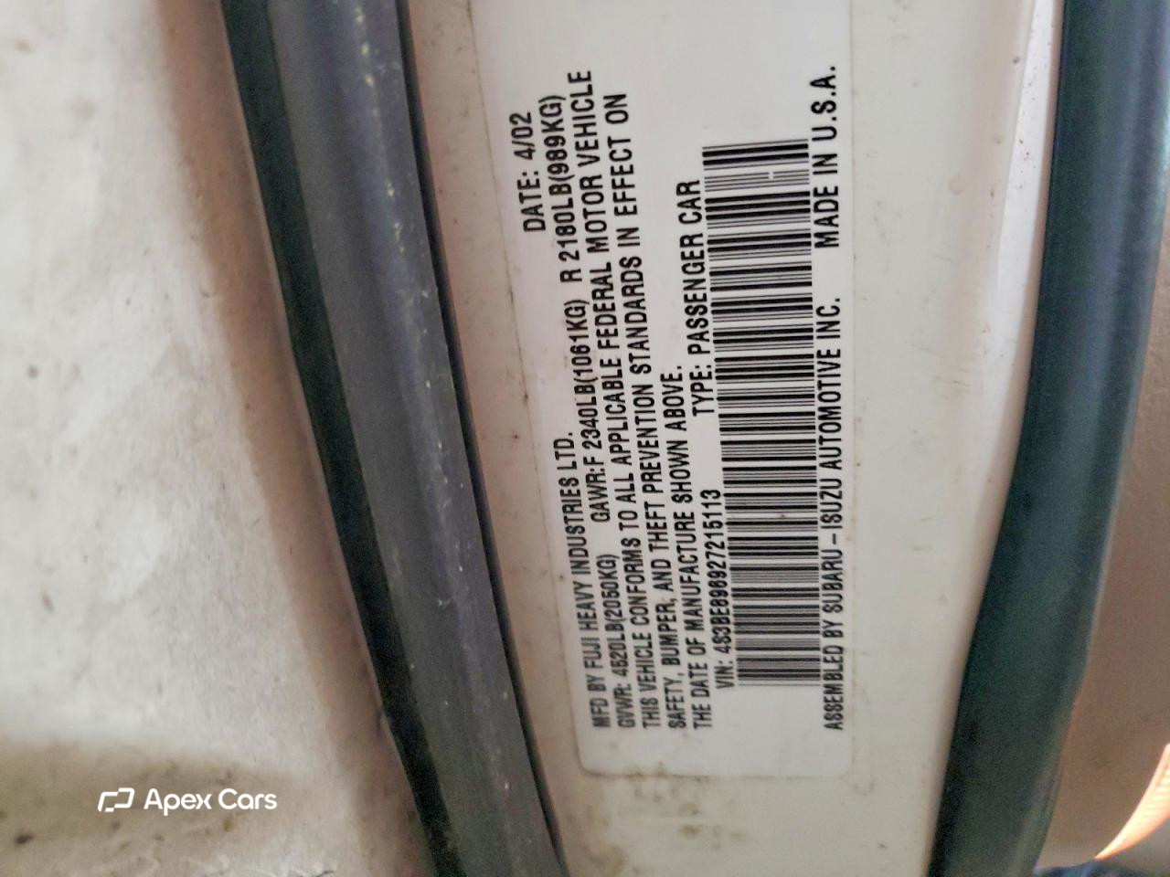 Subaru Legacy 2002