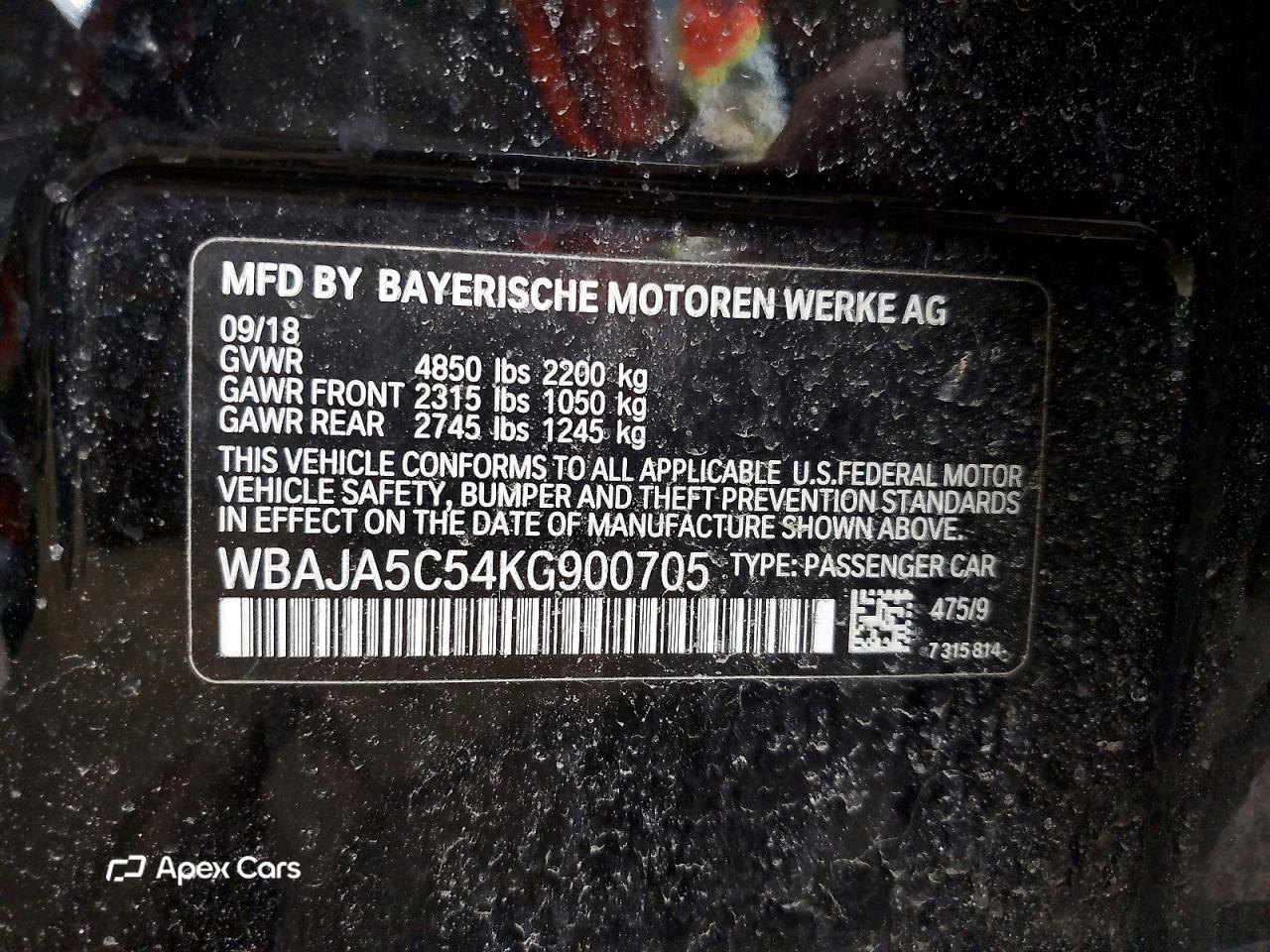 BMW Series 5 2019