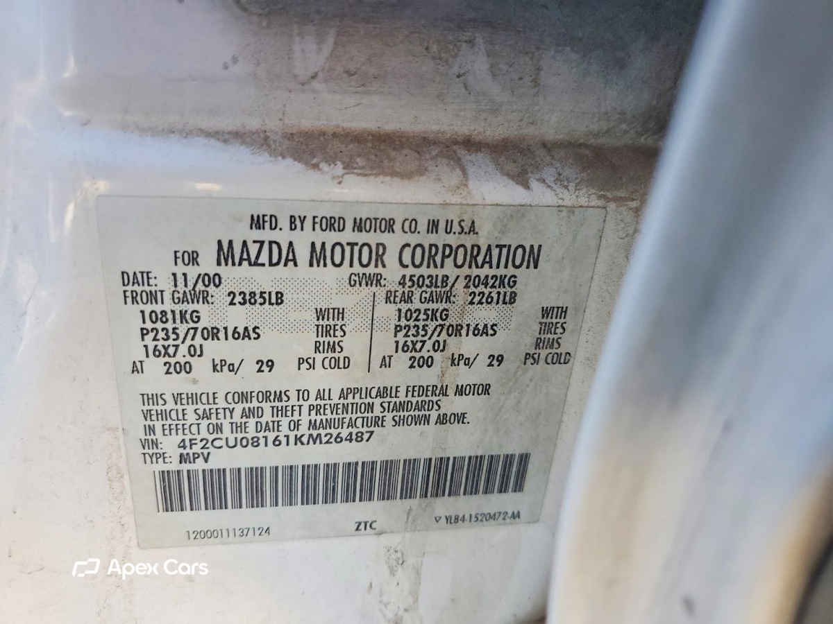 Mazda Tribute 2001