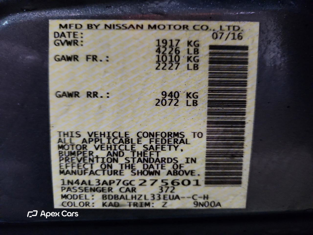 Nissan Altima 2016