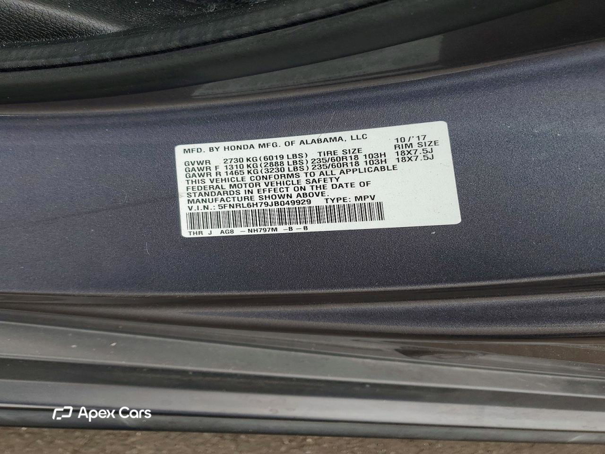 Honda Odyssey 2018