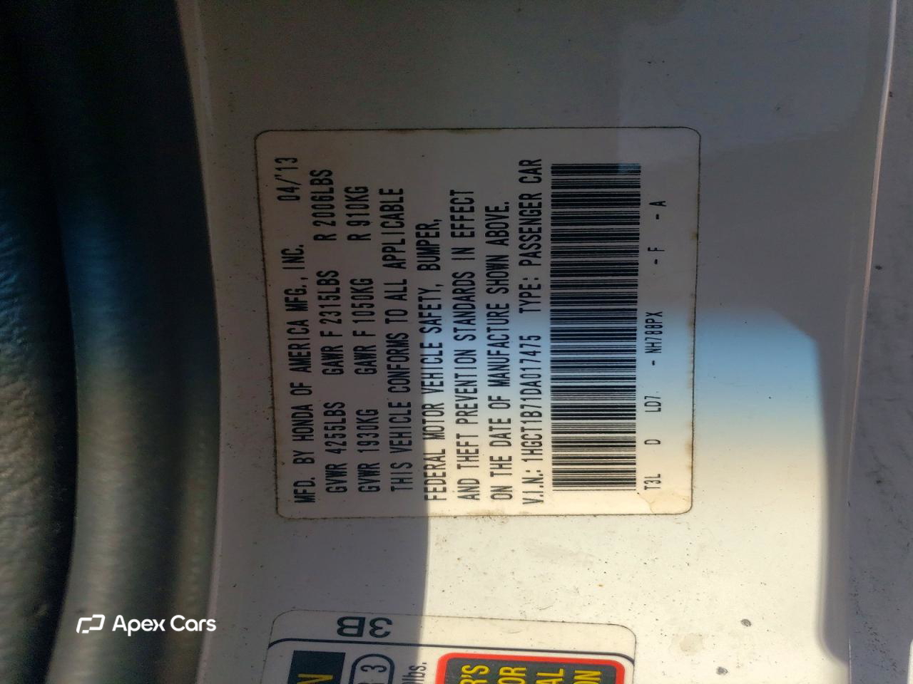 Honda Accord 2013